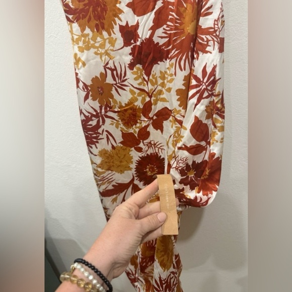 NWT Reformation Lian Silk Dress in Vesta, size Large - Picture 2 of 7